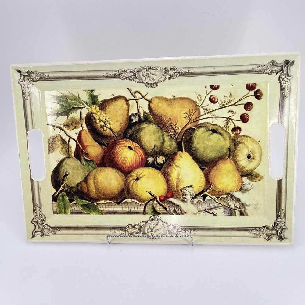 Colonial Williamsburg CREATIVE CO-OP Serving Tray Garden Story Botanical  Fruit
